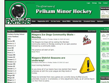 Tablet Screenshot of pelhamminorhockey.com